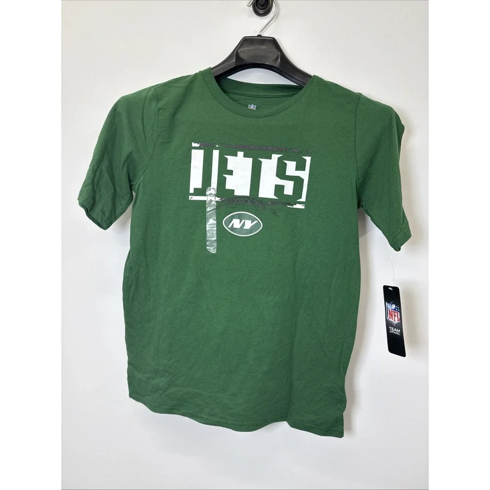 New York Jets T Shirt Boys) Green Authentic NFL Team Apparel NEW Youth XL (18/20